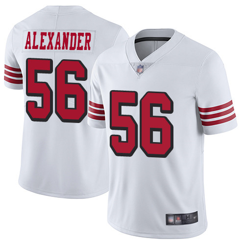 San Francisco 49ers Limited White Men Kwon Alexander NFL Jersey #56 Rush Vapor Untouchable->youth nfl jersey->Youth Jersey